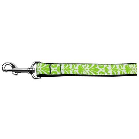 UNCONDITIONAL LOVE 6 ft. Damask Nylon Dog LeashLime Green UN764832